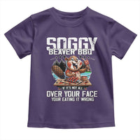 Funny Beaver Grilling Toddler T Shirt Soggy Beaver BBQ It's Not All Over Your Face
