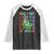 Funny 100 Days Of School T-Rex Dinosaur Raglan Shirt