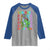 Funny 100 Days Of School T-Rex Dinosaur Raglan Shirt