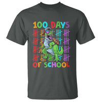 Funny 100 Days Of School T-Rex Dinosaur T Shirt