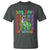 Funny 100 Days Of School T-Rex Dinosaur T Shirt