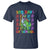 Funny 100 Days Of School T-Rex Dinosaur T Shirt