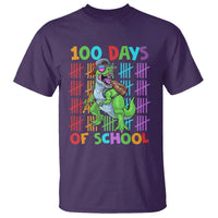 Funny 100 Days Of School T-Rex Dinosaur T Shirt
