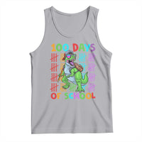 Funny 100 Days Of School T-Rex Dinosaur Tank Top