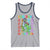 Funny 100 Days Of School T-Rex Dinosaur Tank Top