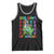 Funny 100 Days Of School T-Rex Dinosaur Tank Top