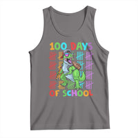 Funny 100 Days Of School T-Rex Dinosaur Tank Top