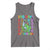 Funny 100 Days Of School T-Rex Dinosaur Tank Top