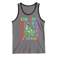 Funny 100 Days Of School T-Rex Dinosaur Tank Top