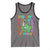 Funny 100 Days Of School T-Rex Dinosaur Tank Top