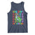 Funny 100 Days Of School T-Rex Dinosaur Tank Top