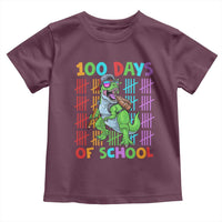 Funny 100 Days Of School T-Rex Dinosaur Toddler T Shirt