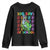 Funny 100 Days Of School T-Rex Dinosaur Youth Sweatshirt
