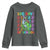Funny 100 Days Of School T-Rex Dinosaur Youth Sweatshirt