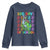 Funny 100 Days Of School T-Rex Dinosaur Youth Sweatshirt
