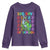 Funny 100 Days Of School T-Rex Dinosaur Youth Sweatshirt