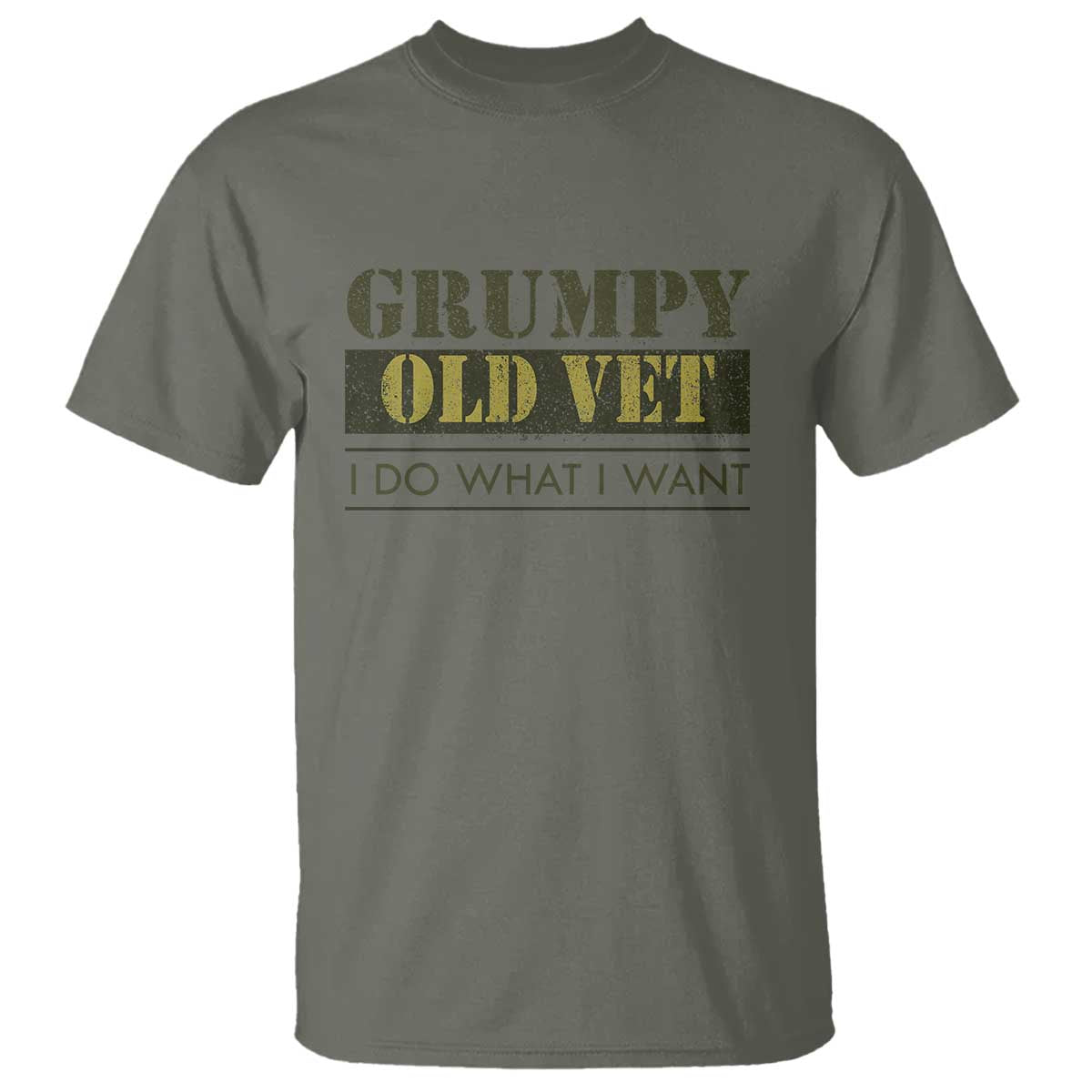 Funny Grumpy Old Vet I Do What I Want T Shirt Military Veteran