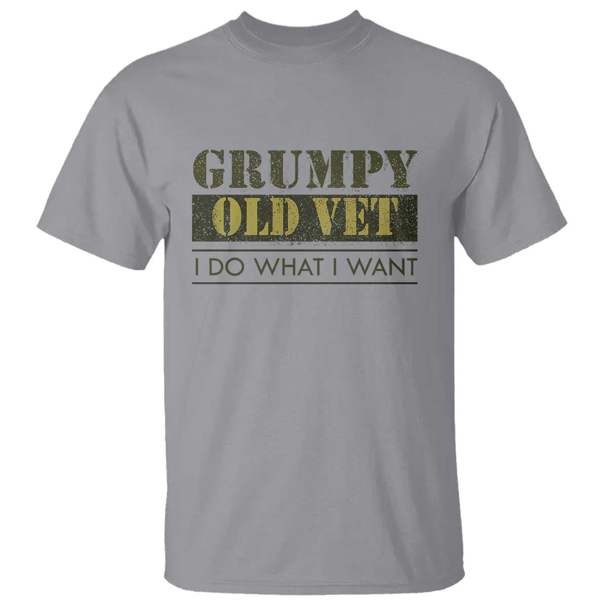 Funny Grumpy Old Vet I Do What I Want T Shirt Military Veteran