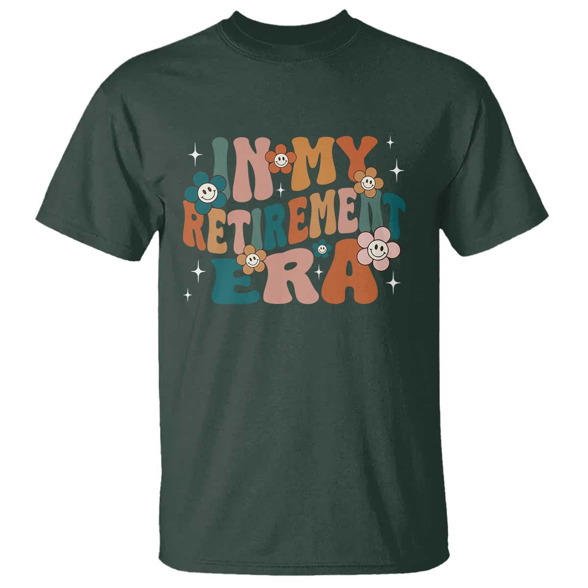 Funny In My Retirement Era T Shirt Retired 2025 Retro Flower