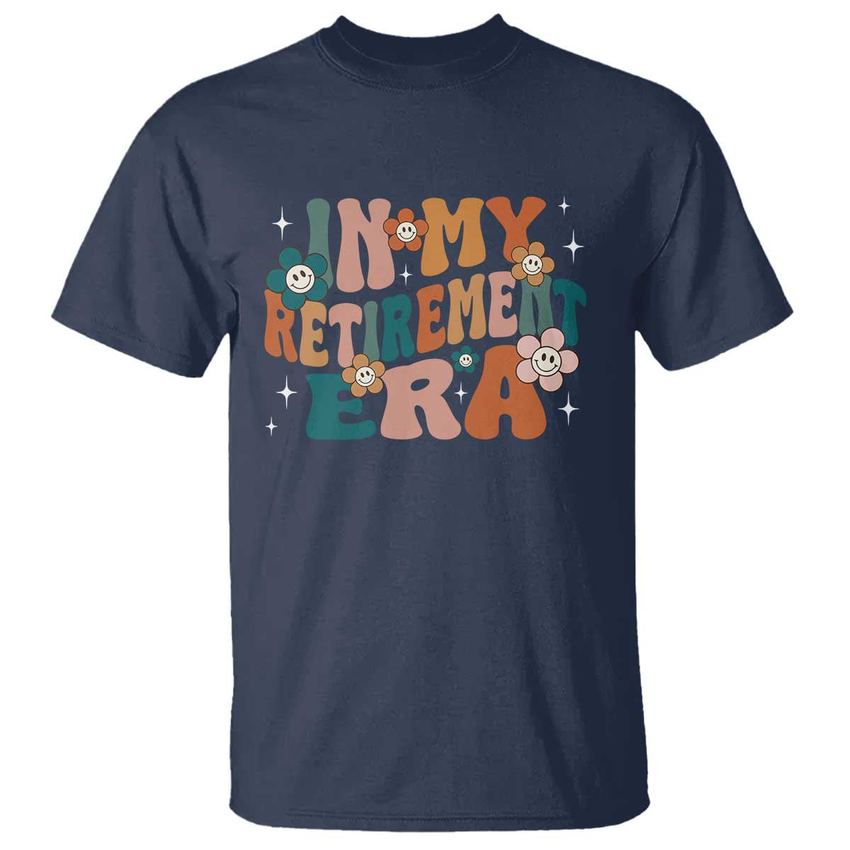 Funny In My Retirement Era T Shirt Retired 2025 Retro Flower
