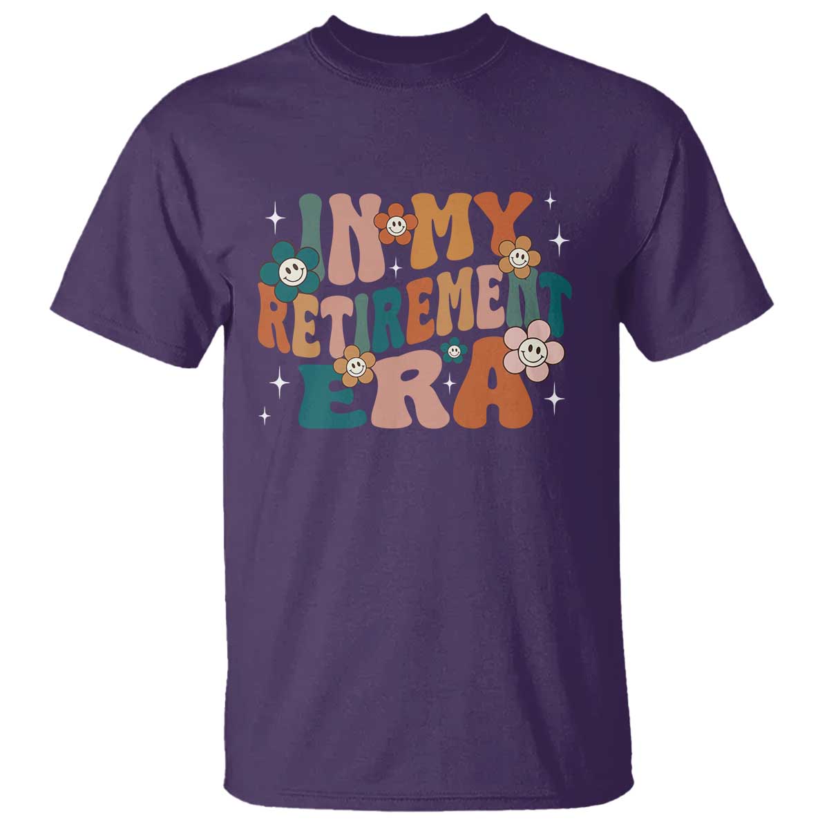 Funny In My Retirement Era T Shirt Retired 2025 Retro Flower