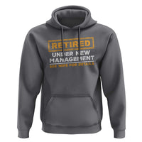 Funny Retirement Hoodie Retired Under New Management See Wife For Details
