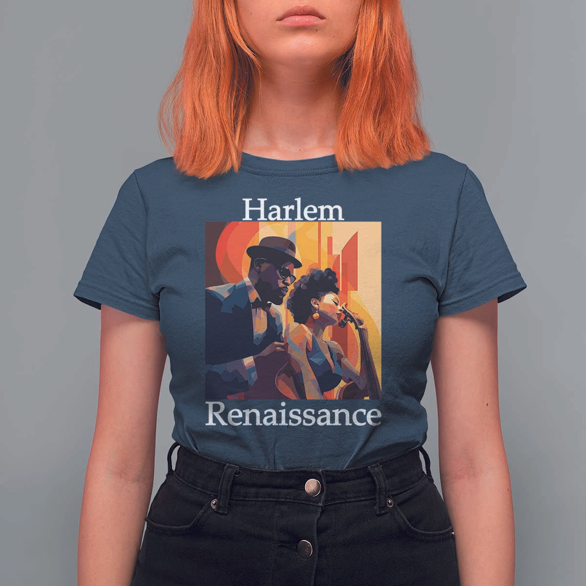 Harlem Renaissance T Shirt For Women Jazz Music 1920s Black History Month