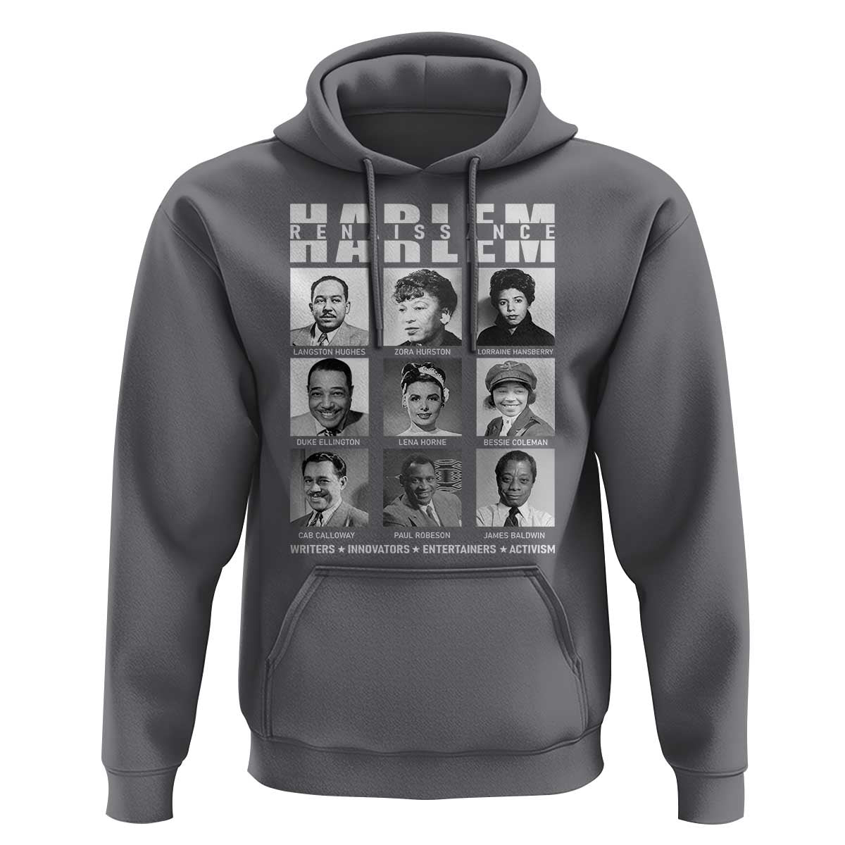 Harlem Renaissance Hoodie Black Writers Innovators Entertainers Activism Black History Month
