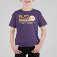 Funny Never Forget Pluto 1930 2006 T Shirt For Kid Retro Stripes