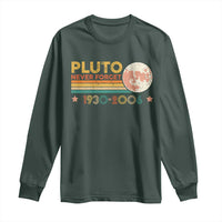 Funny Never Forget Pluto 1930 2006 Long Sleeve Shirt Retro Stripes