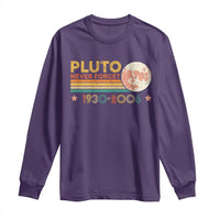 Funny Never Forget Pluto 1930 2006 Long Sleeve Shirt Retro Stripes