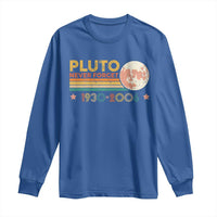 Funny Never Forget Pluto 1930 2006 Long Sleeve Shirt Retro Stripes