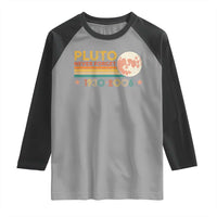 Funny Never Forget Pluto 1930 2006 Raglan Shirt Retro Stripes