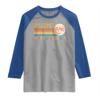 Funny Never Forget Pluto 1930 2006 Raglan Shirt Retro Stripes