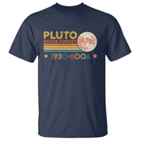 Funny Never Forget Pluto 1930 2006 T Shirt Retro Stripes