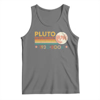 Funny Never Forget Pluto 1930 2006 Tank Top Retro Stripes