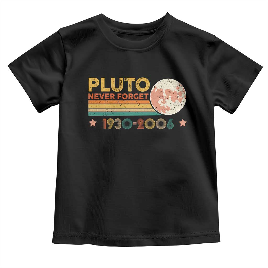 Funny Never Forget Pluto 1930 2006 Toddler T Shirt Retro Stripes