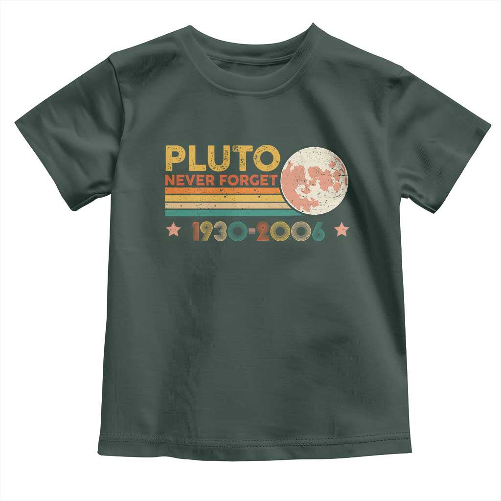 Funny Never Forget Pluto 1930 2006 Toddler T Shirt Retro Stripes