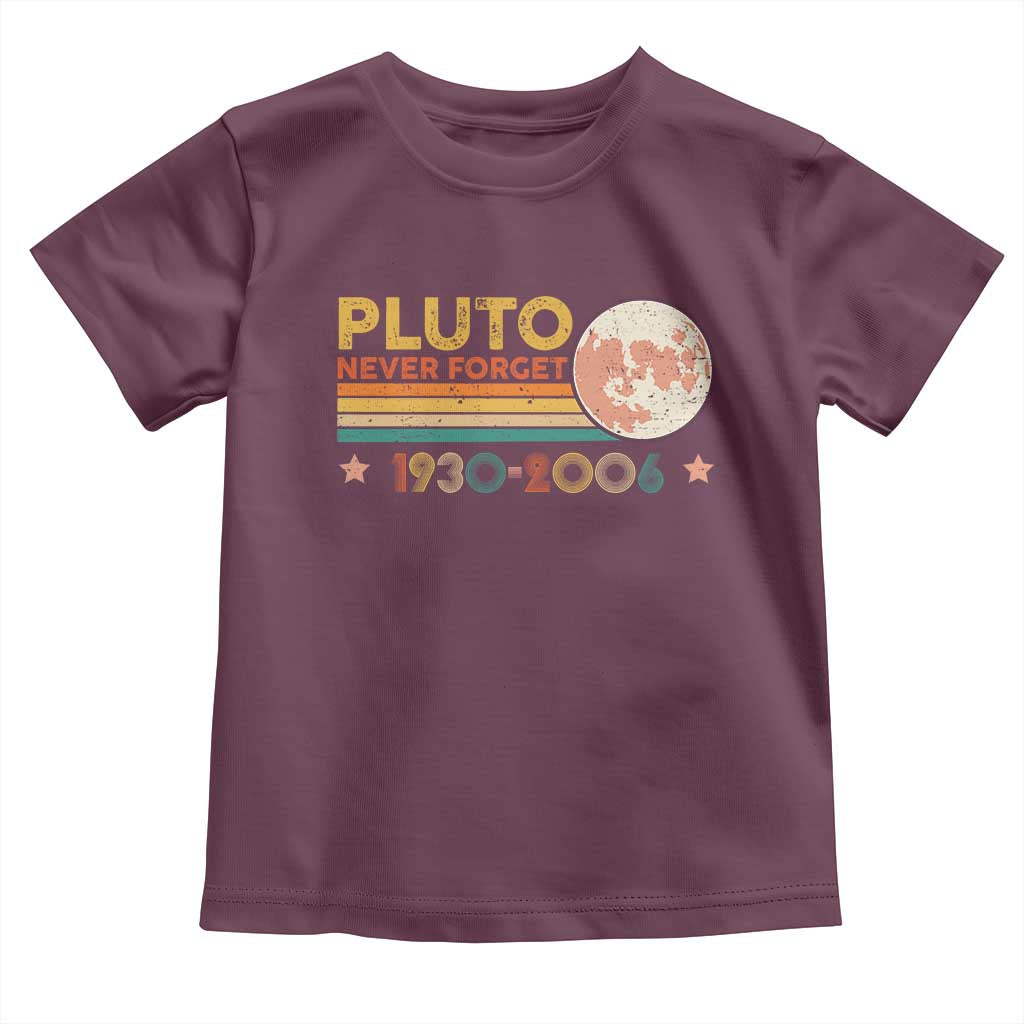 Funny Never Forget Pluto 1930 2006 Toddler T Shirt Retro Stripes