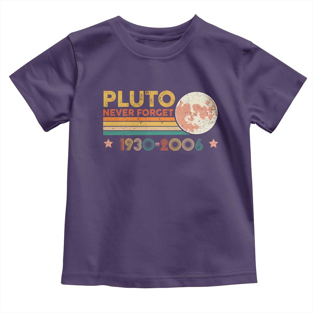 Funny Never Forget Pluto 1930 2006 Toddler T Shirt Retro Stripes