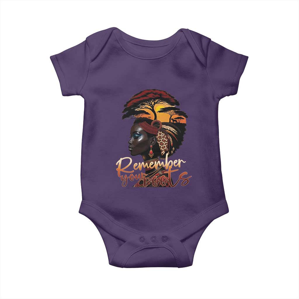 Black History Month Baby Onesie Remember Your Roots African Safari