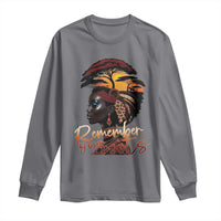 Black History Month Long Sleeve Shirt Remember Your Roots African Safari