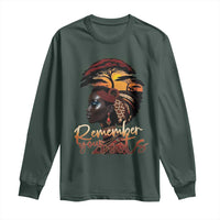 Black History Month Long Sleeve Shirt Remember Your Roots African Safari