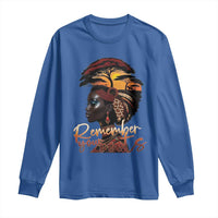Black History Month Long Sleeve Shirt Remember Your Roots African Safari