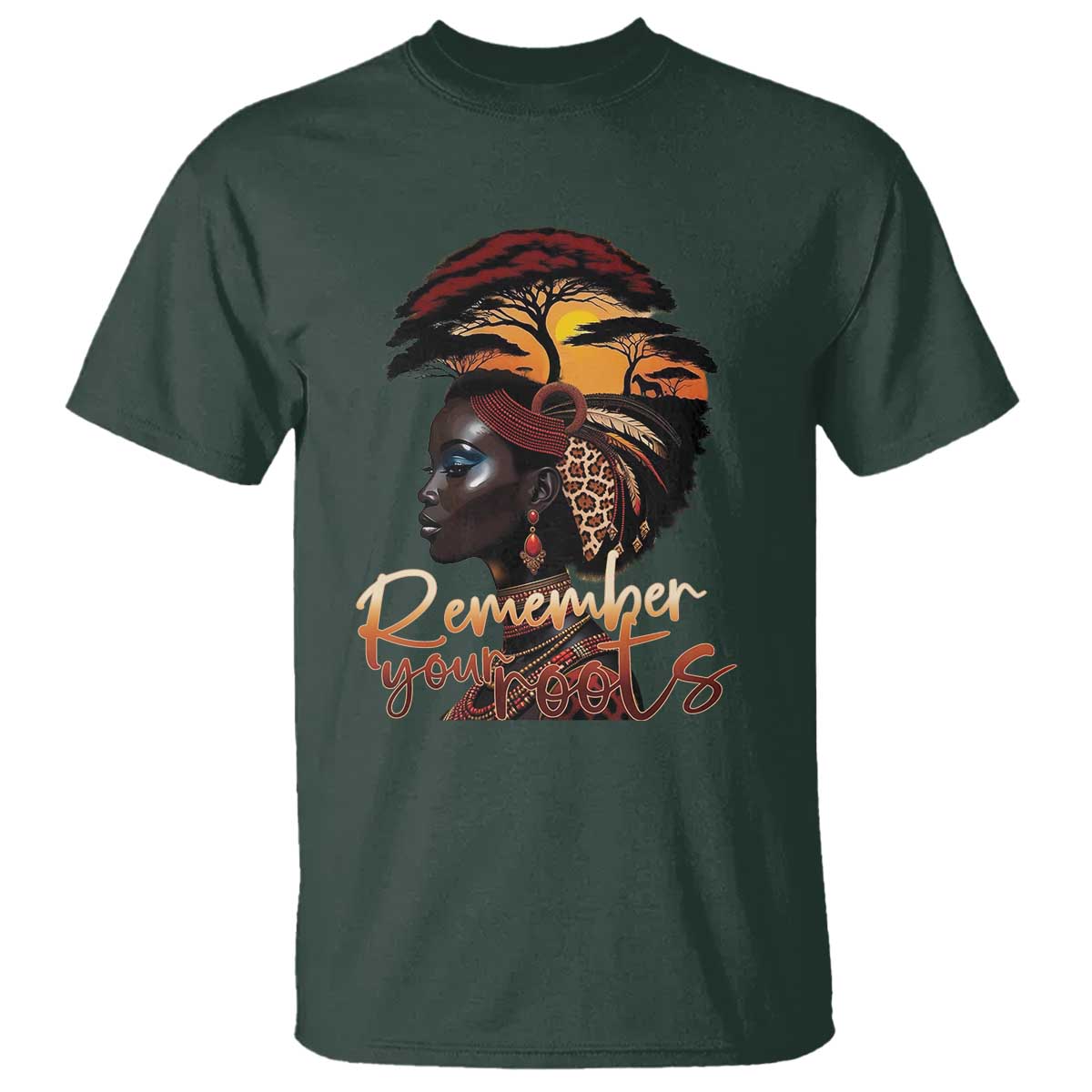 Black History Month T Shirt Remember Your Roots African Safari