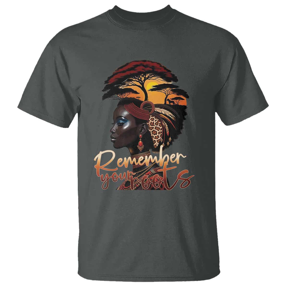 Black History Month T Shirt Remember Your Roots African Safari