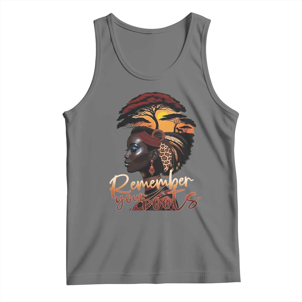 Black History Month Tank Top Remember Your Roots African Safari