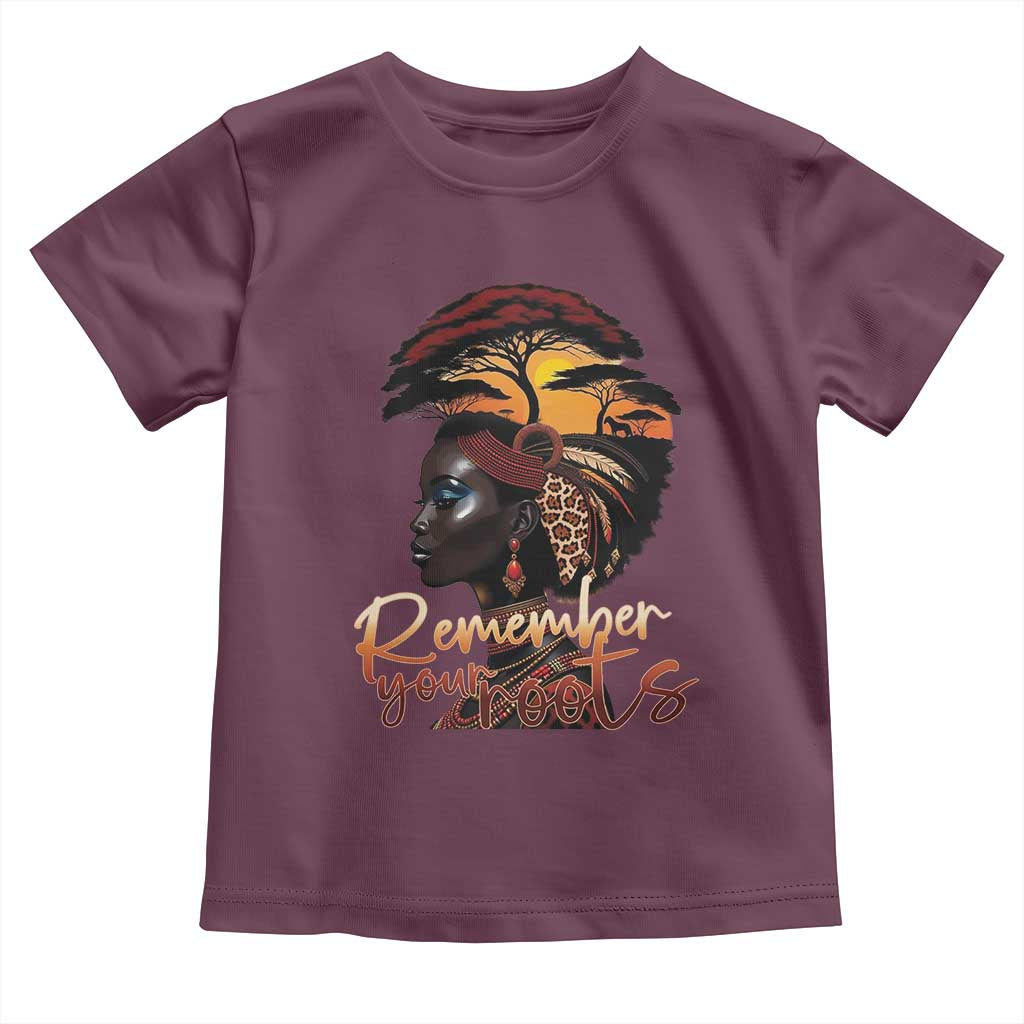 Black History Month Toddler T Shirt Remember Your Roots African Safari