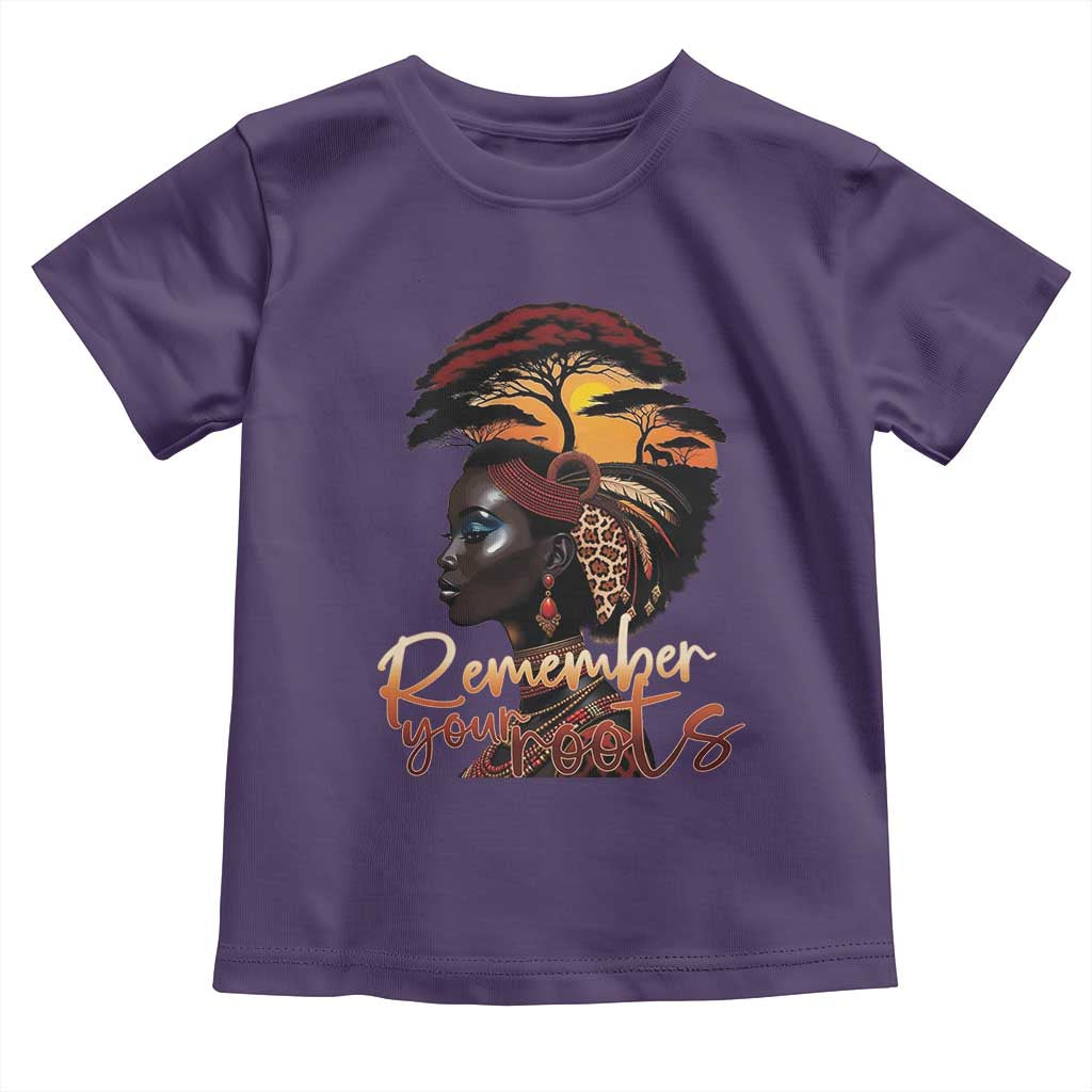 Black History Month Toddler T Shirt Remember Your Roots African Safari