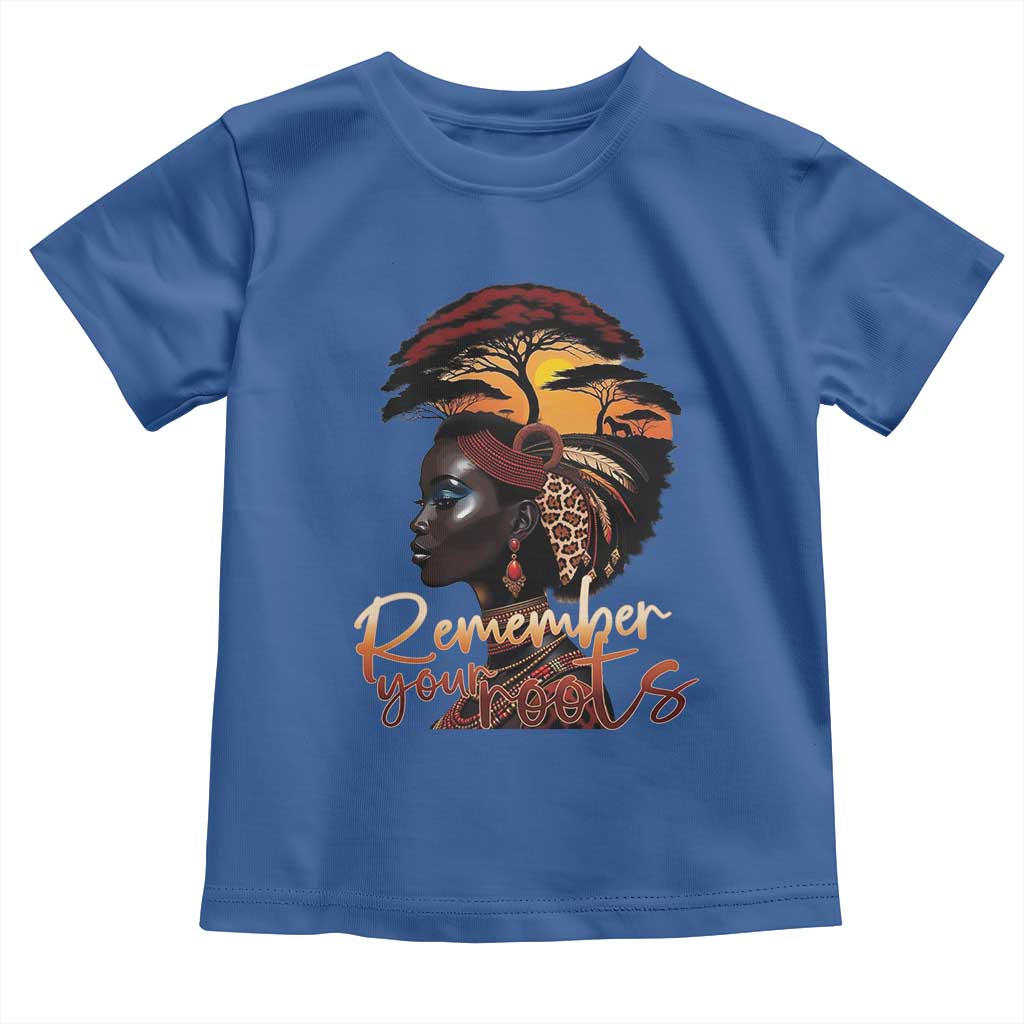 Black History Month Toddler T Shirt Remember Your Roots African Safari